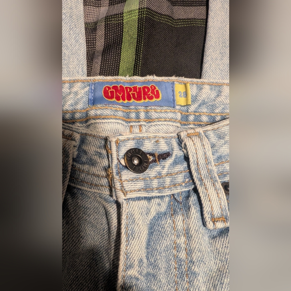 Empyre Relax Straight Leg 💯 Cotton Light Wash Denim Jeans Sz 28 - Picture 3 of 6
